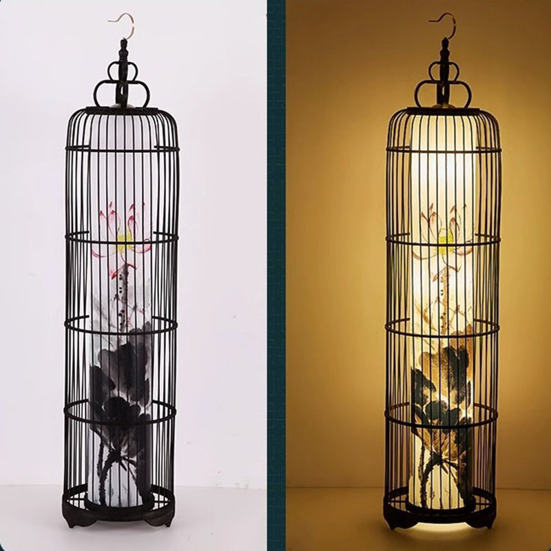 Metal Resin Fabric PVC Floor Lamp