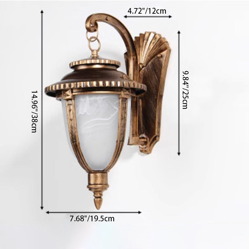 Aluminum Glass Carriage Lantern Outdoor Light