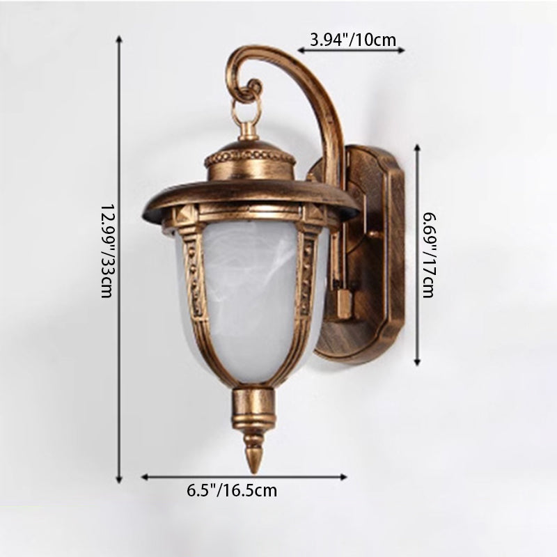 Aluminum Glass Carriage Lantern Outdoor Light