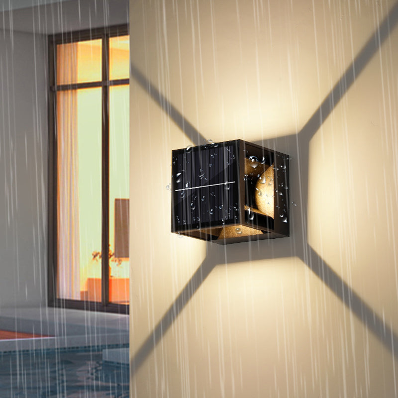 Aluminum ABS Cube Patio Outdoor Light