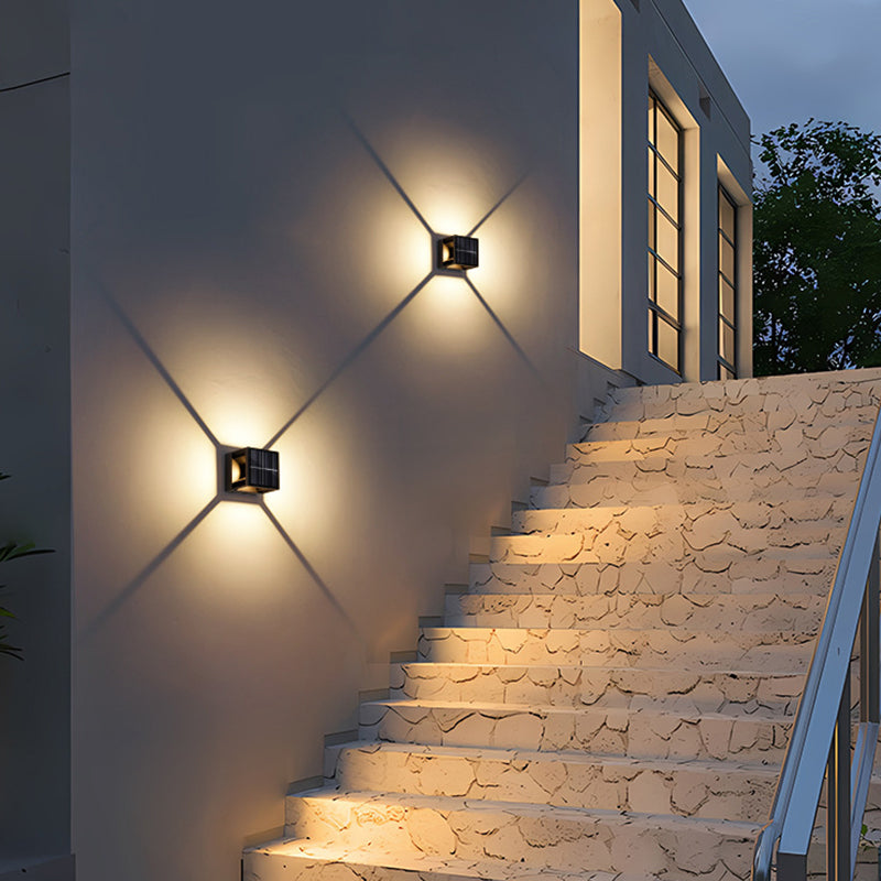 Aluminum ABS Cube Patio Outdoor Light