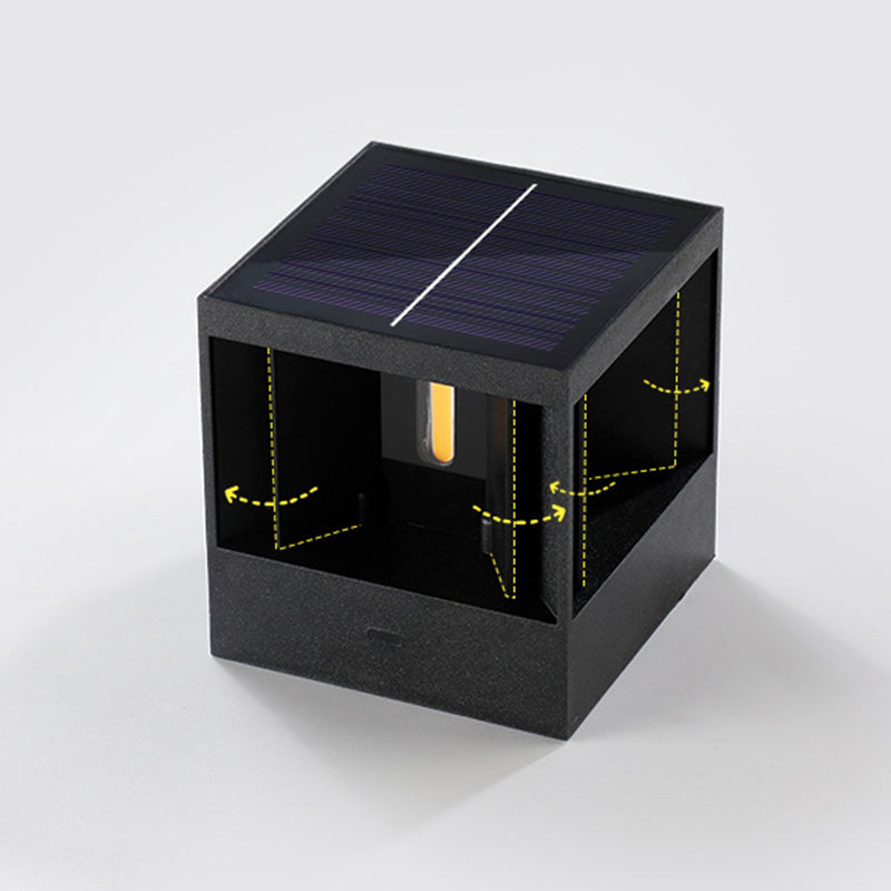 Aluminum ABS Cube Patio Outdoor Light