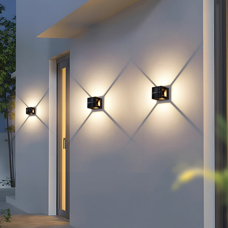 Aluminum ABS Cube Patio Outdoor Light