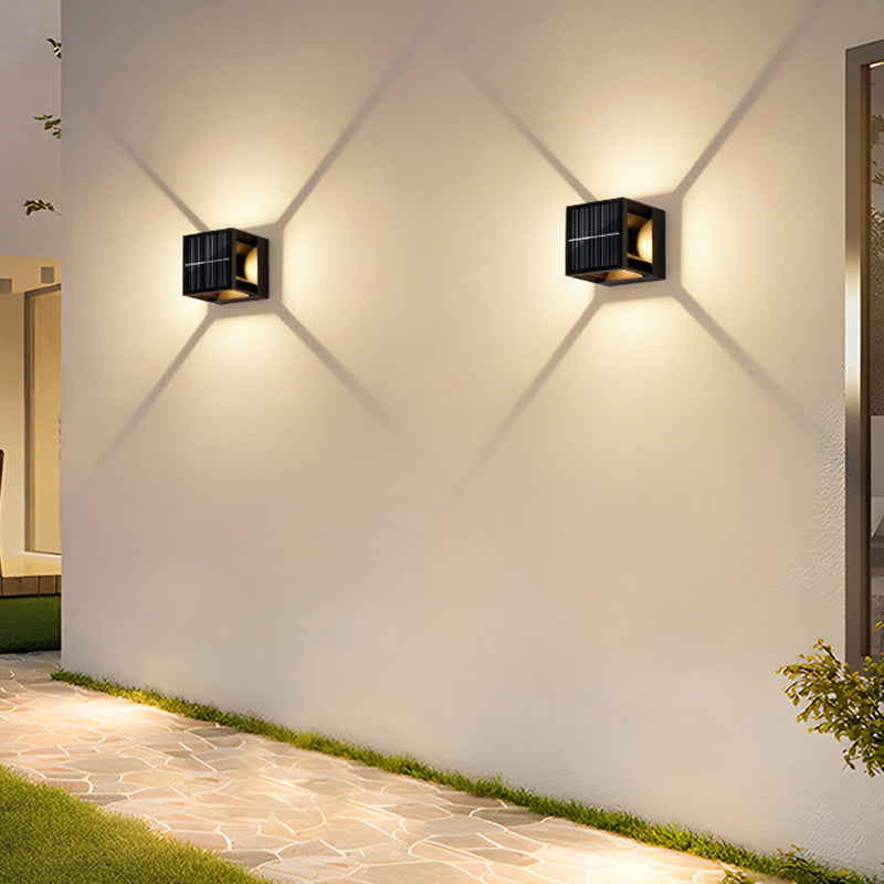 Aluminum ABS Cube Patio Outdoor Light
