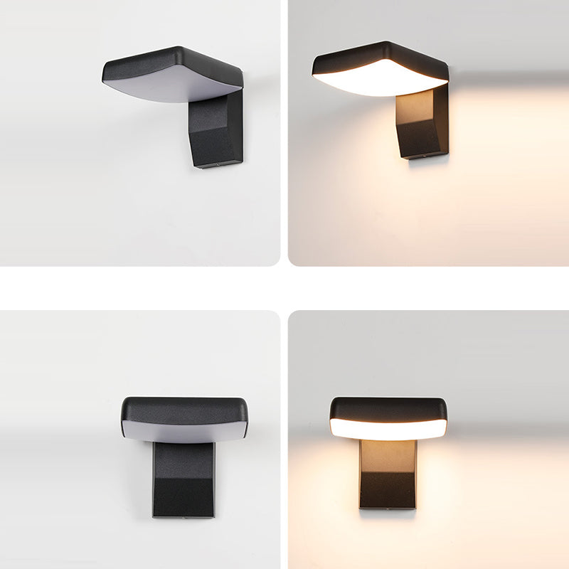 Rotatable Aluminum PC Square Outdoor Light