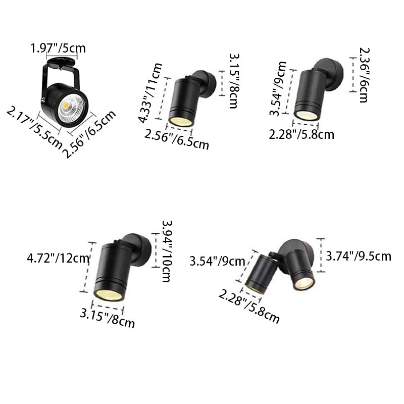 Aluminum Iron Cylinder Long Outdoor Light