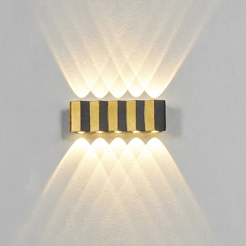 Aluminum Rectangular Bent Up Outdoor Light