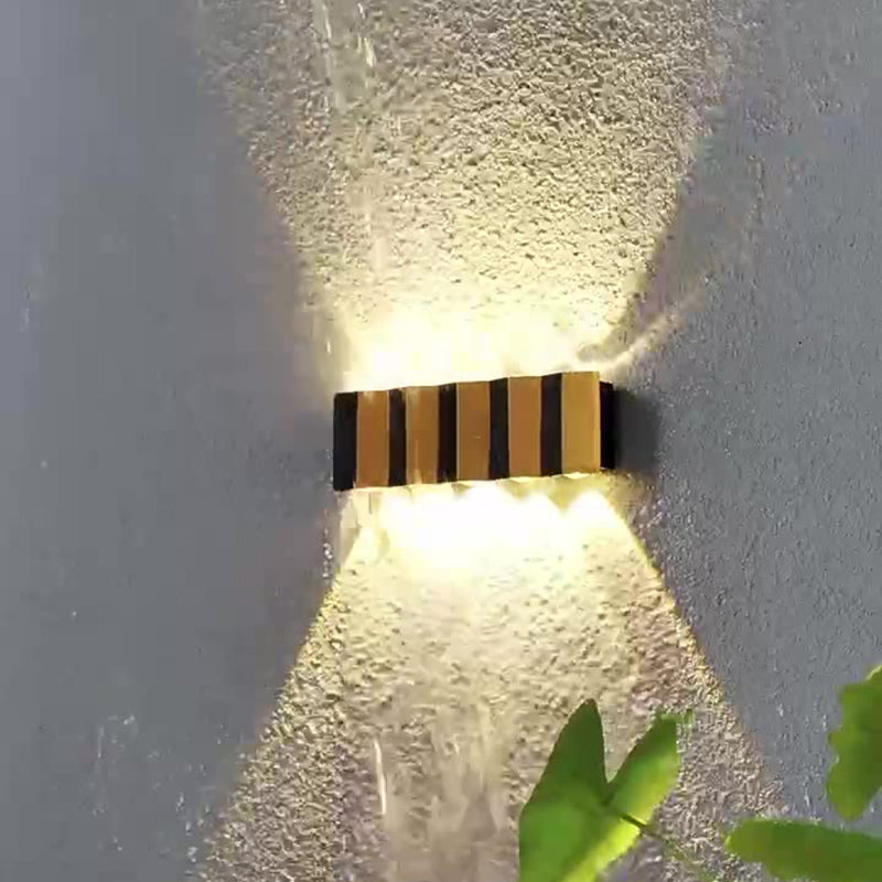 Aluminum Rectangular Bent Up Outdoor Light
