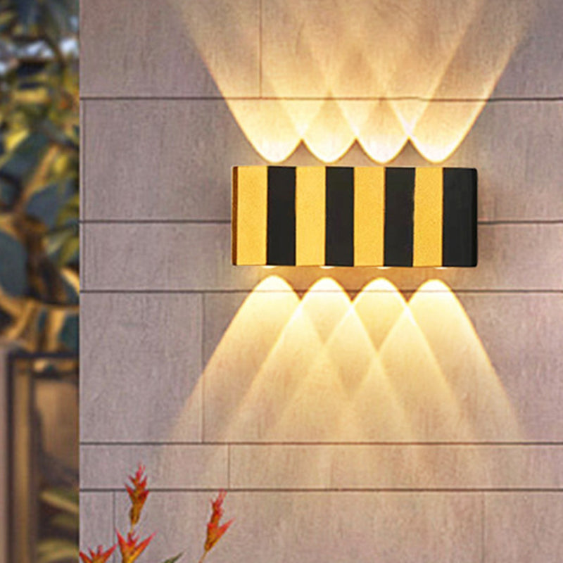 Aluminum Rectangular Bent Up Outdoor Light