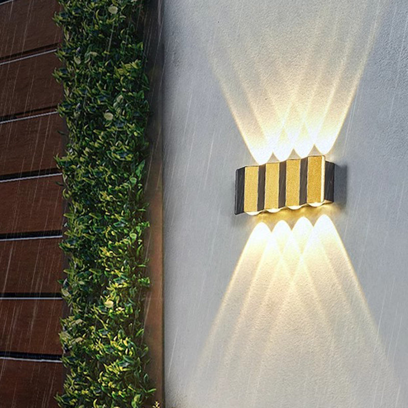 Aluminum Rectangular Bent Up Outdoor Light
