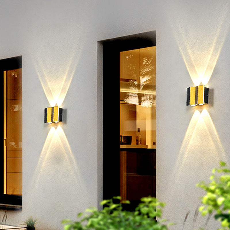 Aluminum Rectangular Bent Up Outdoor Light