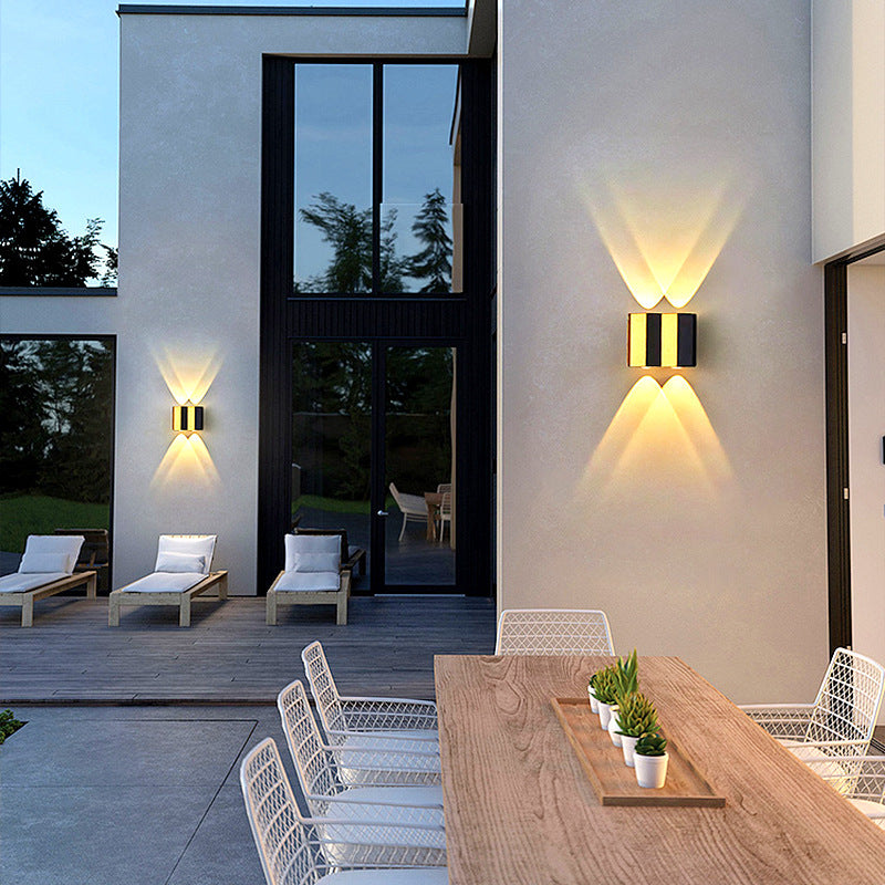 Aluminum Rectangular Bent Up Outdoor Light