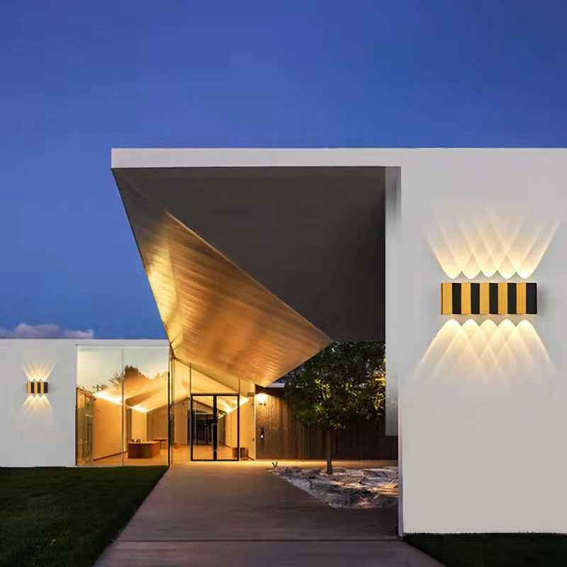 Aluminum Rectangular Bent Up Outdoor Light