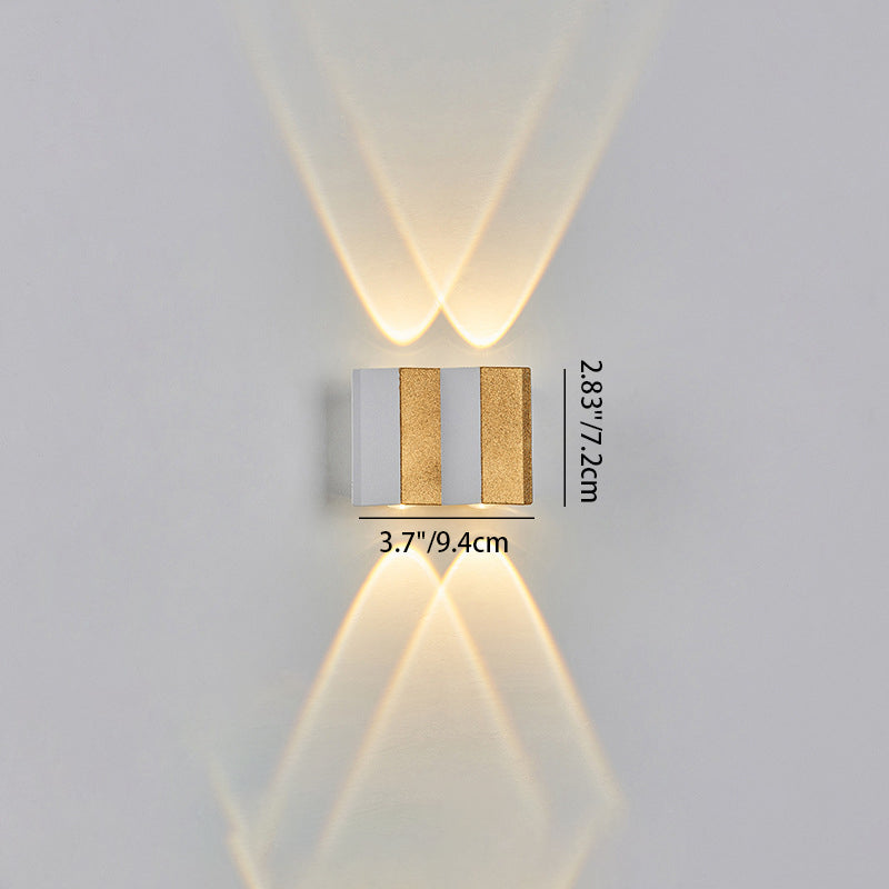 Aluminum Rectangular Bent Up Outdoor Light