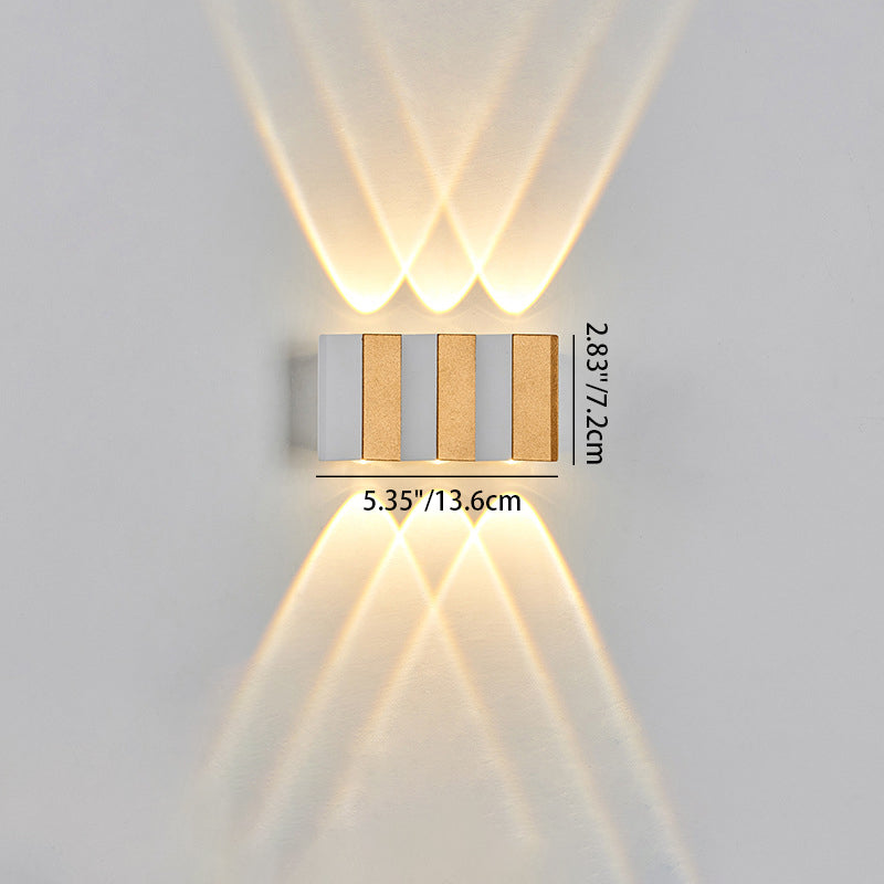 Aluminum Rectangular Bent Up Outdoor Light