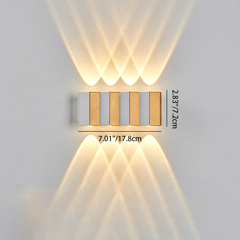 Aluminum Rectangular Bent Up Outdoor Light