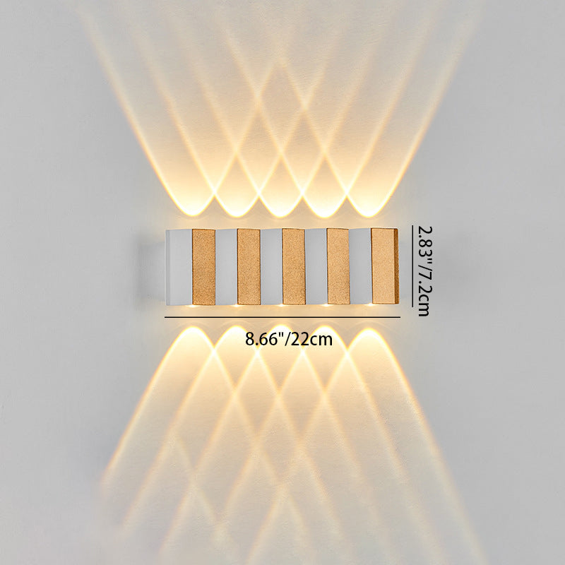 Aluminum Rectangular Bent Up Outdoor Light