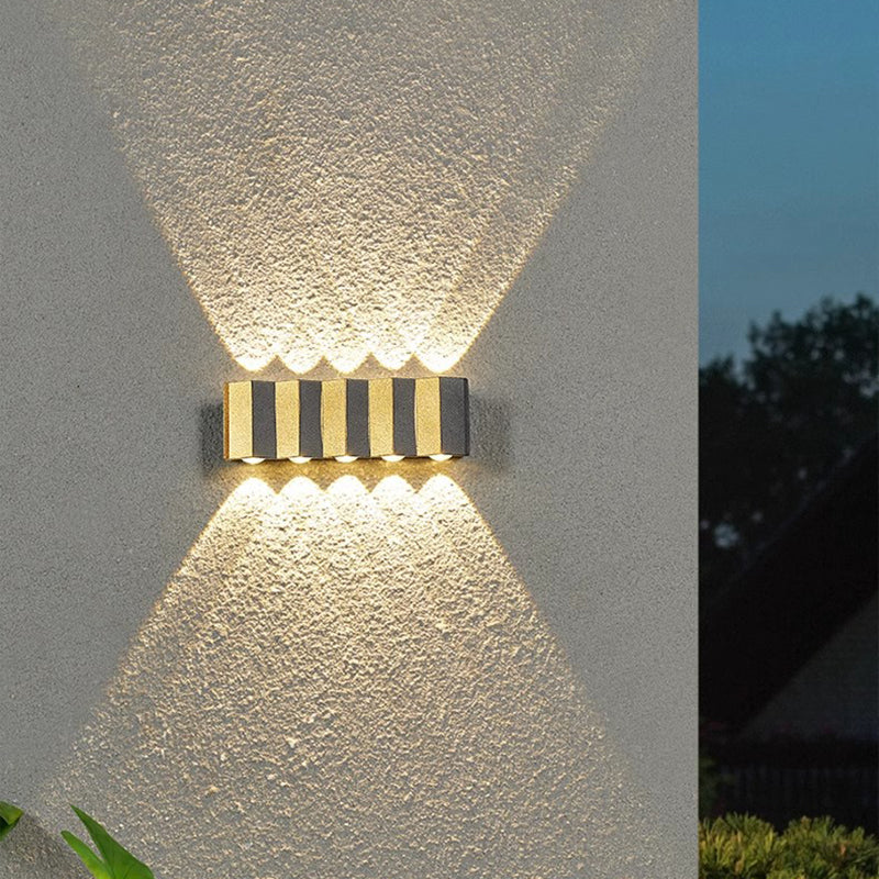 Aluminum Rectangular Bent Up Outdoor Light