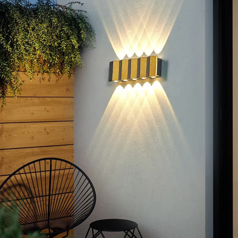 Aluminum Rectangular Bent Up Outdoor Light