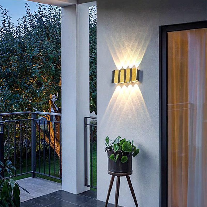 Aluminum Rectangular Bent Up Outdoor Light