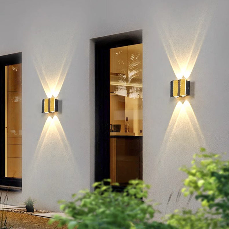 Aluminum Rectangular Bent Up Outdoor Light