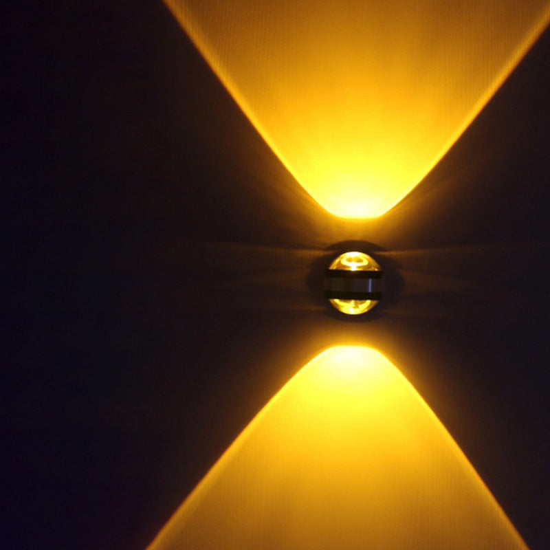 Aluminum Crystal Ball Hallway Wall Lamp