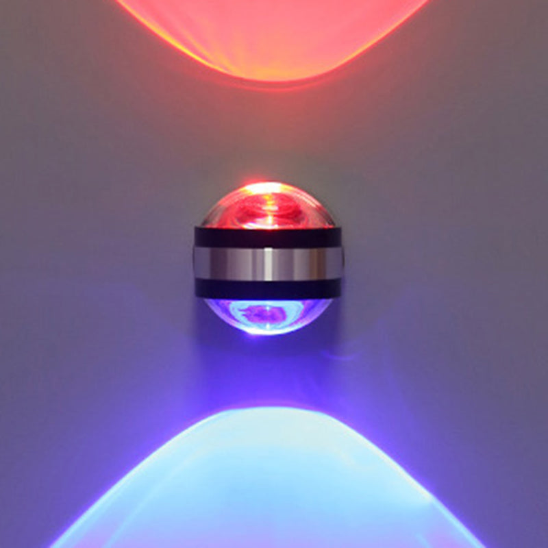 Aluminum Crystal Ball Hallway Wall Lamp
