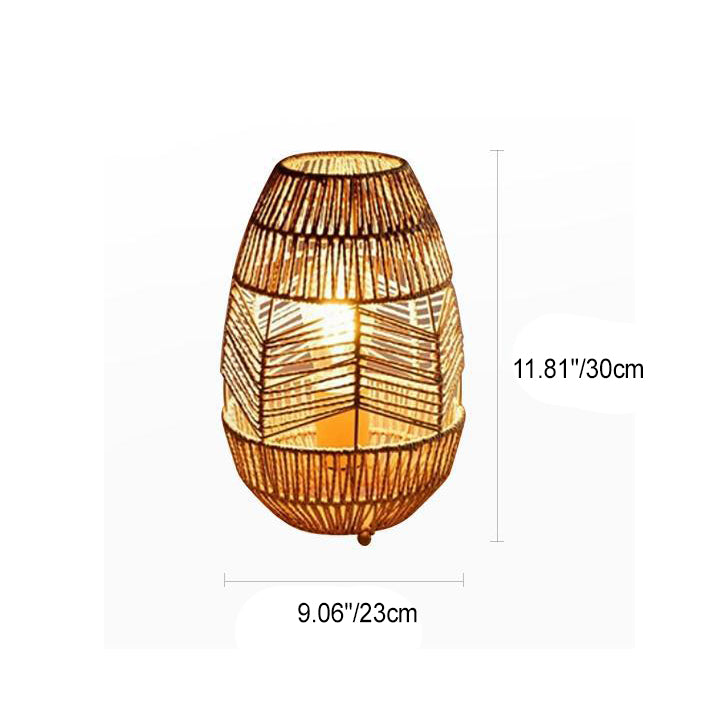 Traditional Japanese Weaving Iron Floor Lamp