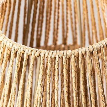 Traditional Japanese Weaving Iron Floor Lamp