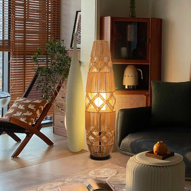 Handmade Weaving Floor Lamp