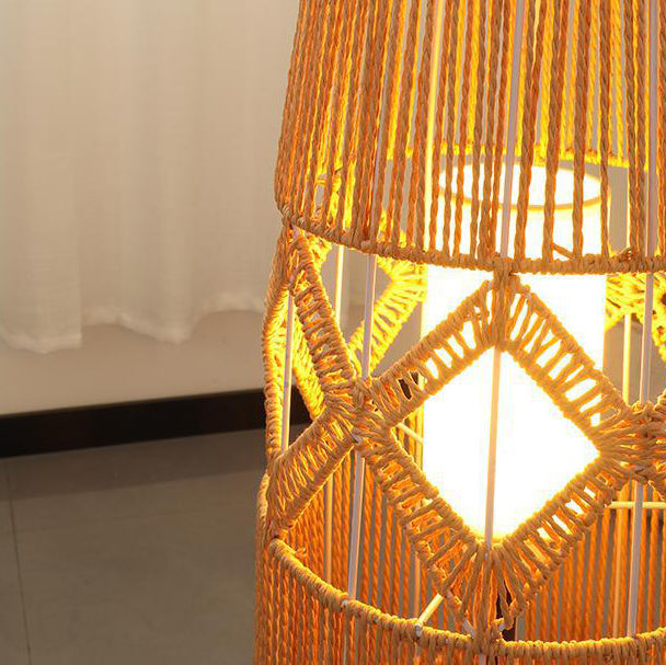 Handmade Weaving Floor Lamp