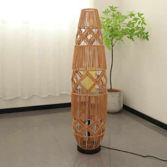 Handmade Weaving Floor Lamp