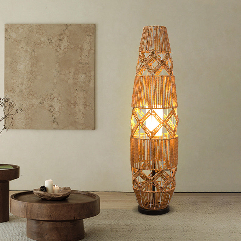 Handmade Weaving Floor Lamp