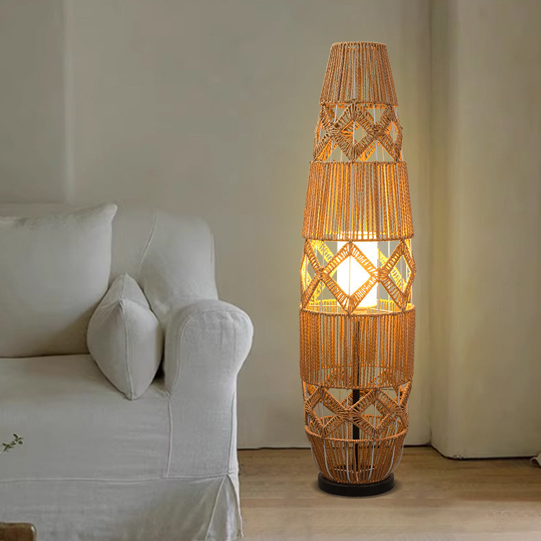 Handmade Weaving Floor Lamp