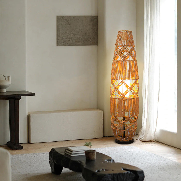 Handmade Weaving Floor Lamp