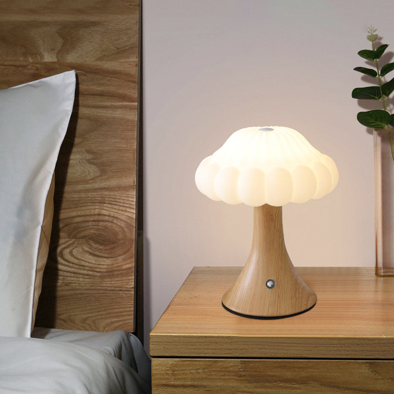 Rechargeable Iron Acrylic Mushroom Table Lamp