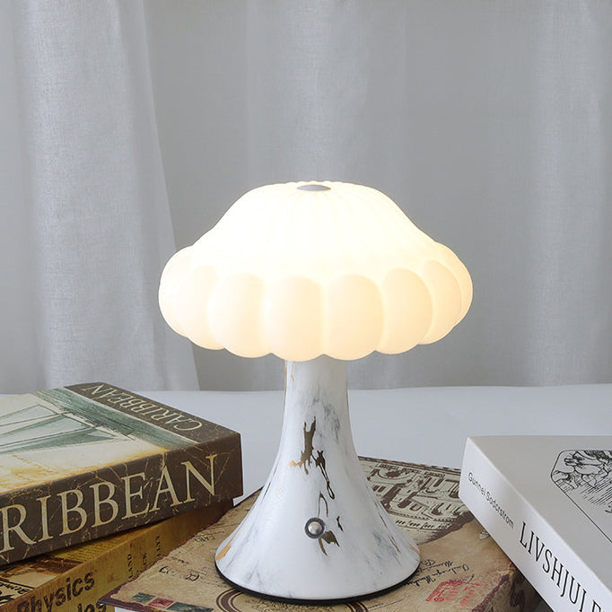 Rechargeable Iron Acrylic Mushroom Table Lamp