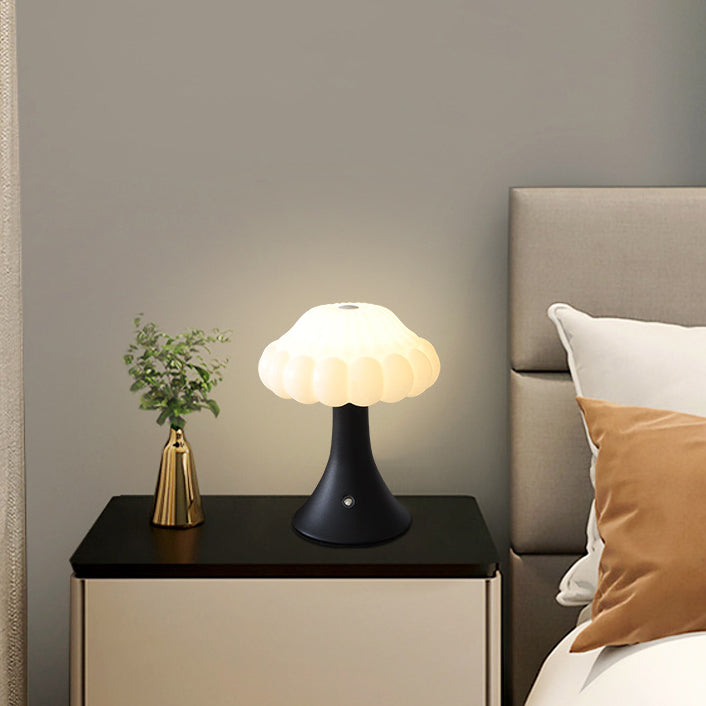 Rechargeable Iron Acrylic Mushroom Table Lamp