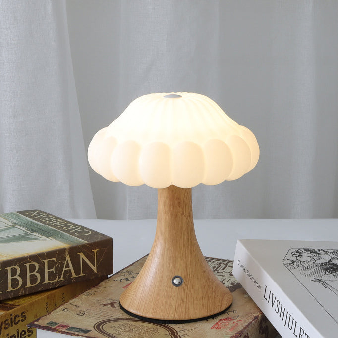 Rechargeable Iron Acrylic Mushroom Table Lamp