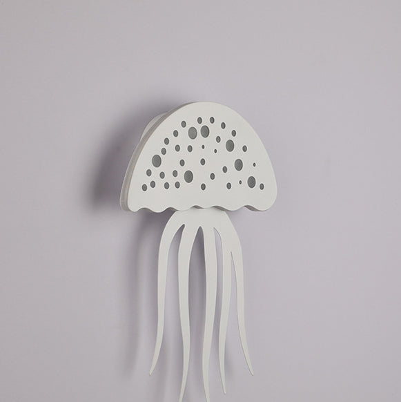 Iron Acrylic Jellyfish Bedroom Wall Lamp