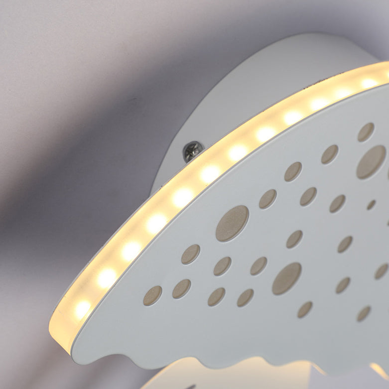 Iron Acrylic Jellyfish Bedroom Wall Lamp