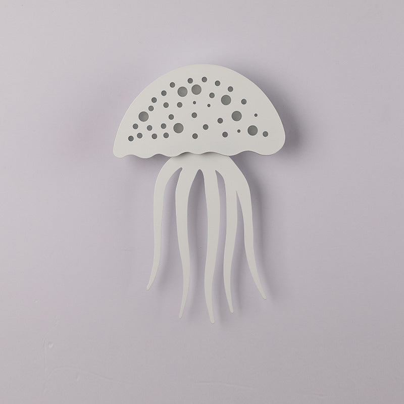 Iron Acrylic Jellyfish Bedroom Wall Lamp