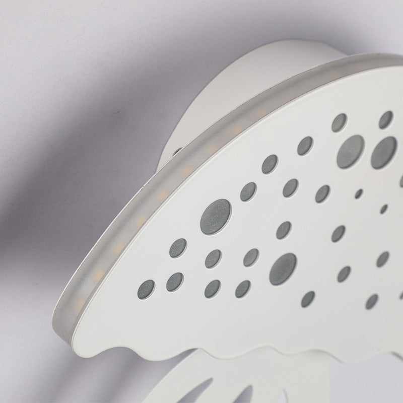 Iron Acrylic Jellyfish Bedroom Wall Lamp
