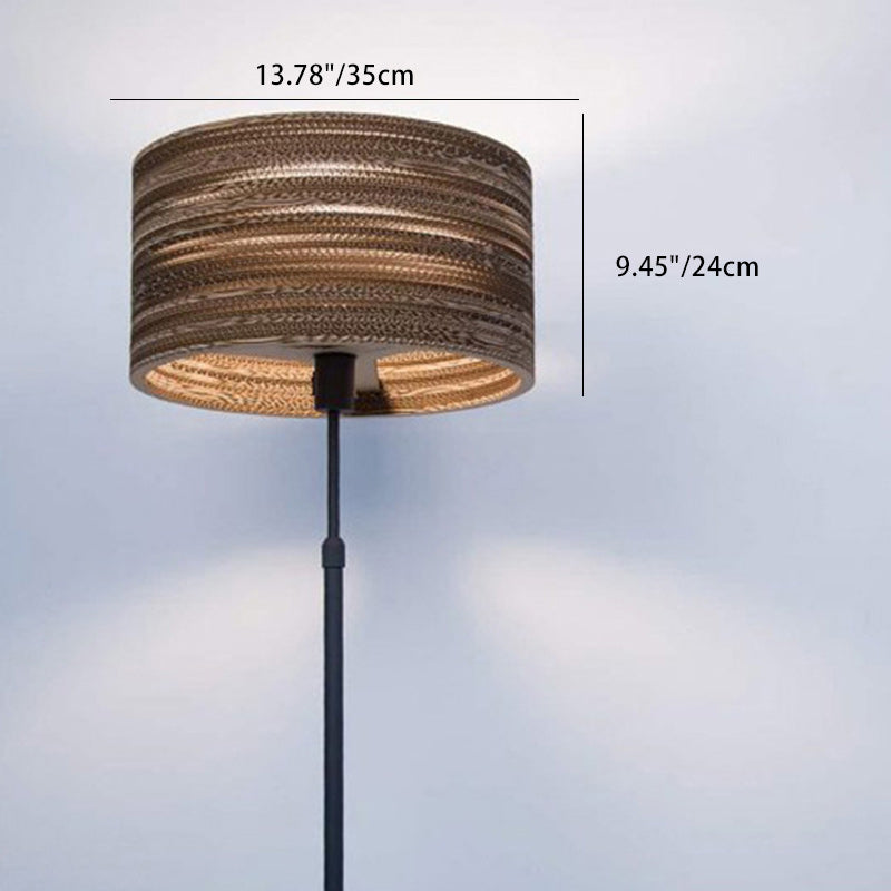 Corrugated Cardboard Floor Lamp