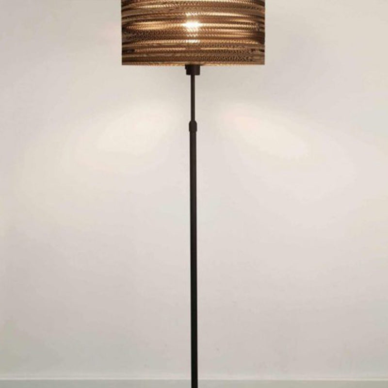 Corrugated Cardboard Floor Lamp