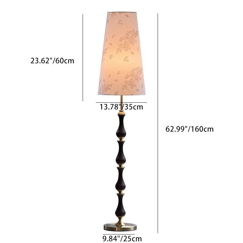 Solid Wood Floor Lamp