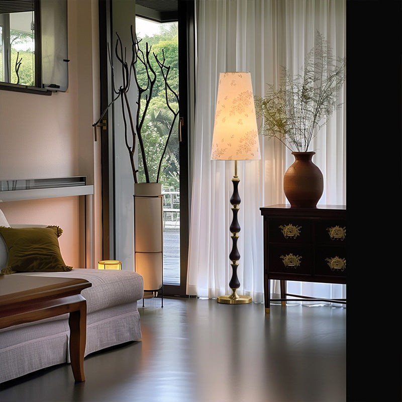 Solid Wood Floor Lamp
