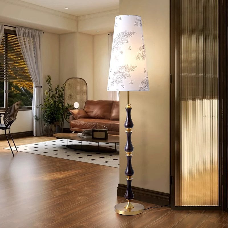 Solid Wood Floor Lamp