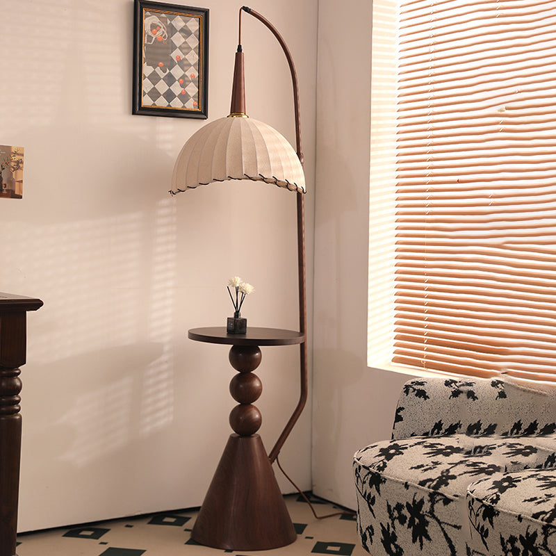 Contemporary Retro Wood Iron Floor Lamp