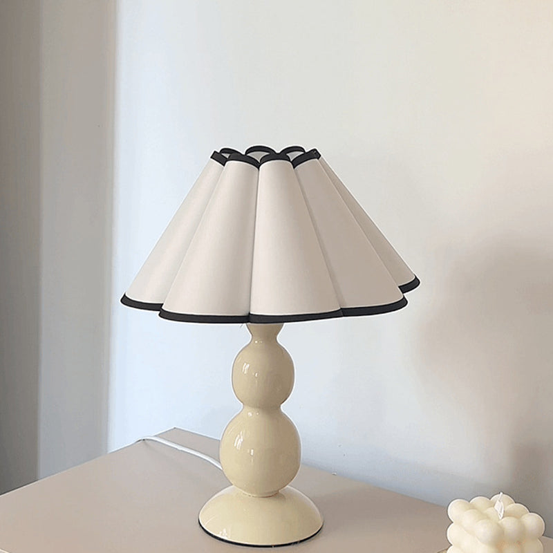 Fabric PVC Iron Conical Table Lamp